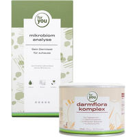 Produktbild von for you Darmflora Komplex und Mikrobiom Analyse Pulver