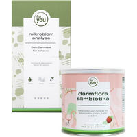 Produktbild von for you Darmflora Slimbiotika Pulver und Mikrobiom Analyse Set