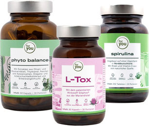 for you Detox Set mit Spirulina in Kapseln vegan laktosefrei und glutenfrei – Bild 1 von 3