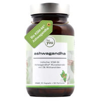 Produktbild von for you eHealth Bio Ashwagandha Kapseln vegan ohne Zusatzstoffe 90 Stück