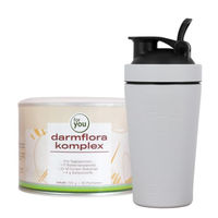 Produktbild von for you eHealth Darmflora Komplex Pulver mit 11 Bakterienstämmen und 22 Milliarden Kulturen pro Portion, zuckerfrei, glutenfrei und laktosefrei