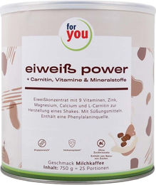 For you eHealth Eiweiß Power Pulver Milchkaffee 1000 g – Bild 1 von 1