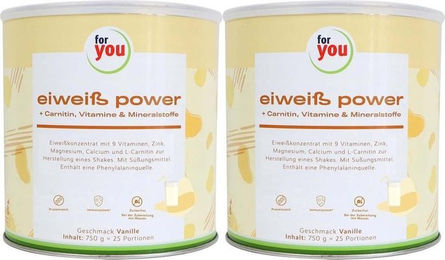 for you eHealth Eiweiß Power Vanille Pulver 750 g – Bild 1 von 2
