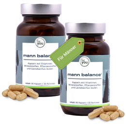 for you eHealth for you mann balance Kapseln Doppelpack 120 Stück für Männer – Bild 1 von 4