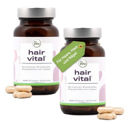 for you eHealth Hair Vital Biotin-Komplex vegan laktosefrei 120 Kapseln – Bild 1 von 4
