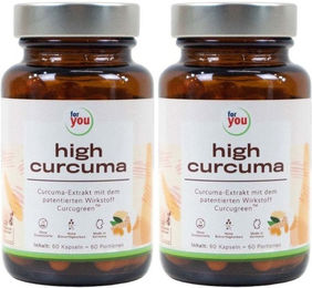 For you eHealth High Curcuma Kapseln mit standardisiertem Extrakt vegan laktosefrei glutenfrei 120 Stück – Bild 1 von 1