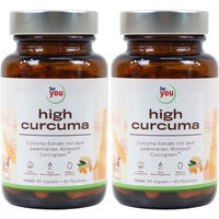 Produktbild von For you eHealth High Curcuma Kapseln mit standardisiertem Extrakt vegan laktosefrei glutenfrei 120 Stück