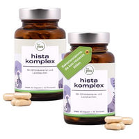 Produktbild von for you eHealth Hista Komplex Doppelpack mit Bifidobakterien und Lactobacillen 20 Milliarden Bakterien pro Portion vegan und glutenfrei 120 Kapseln