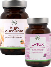 for you eHealth L-Tox & High Curcuma Kapseln vegan laktosefrei – Bild 1 von 2