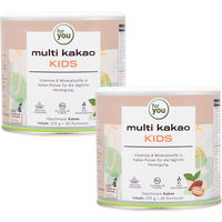 Produktbild von for you eHealth Multi Kakao Kids Pulver Doppelpack 2x270 g zuckerfrei und glutenfrei für Kinder ab 4 Jahren