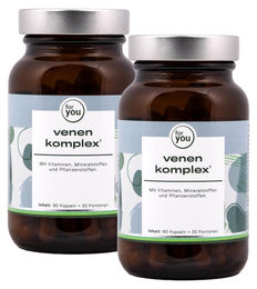 for you eHealth Venen Komplex Doppelpack 120 Kapseln vegan ohne Zusatzstoffe – Bild 1 von 4
