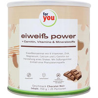 Produktbild von For You Eiweiss Power mit L-Carnitin Schokolade Pulver 750 g