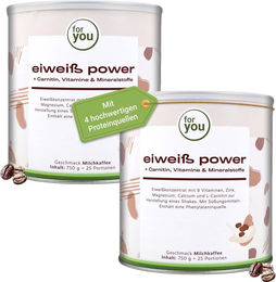 For You Eiweiß Power Pulver mit L-Carnitin – Bild 1 von 2