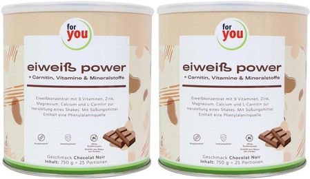 for you Eiweiß Power Pulver Schokolade 750 g – Bild 1 von 3