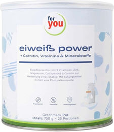 For You Eiweiß Power Pur Protein Pulver Neutral 750 g – Bild 1 von 2