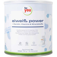 Produktbild von For You Eiweiß Power Pur Protein Pulver Neutral 750 g
