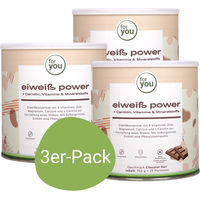 Produktbild von For You Eiweiß Power Schokolade Pulver Dreierpack