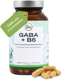 For You GABA + B6 Kapseln vegan ohne Zusatzstoffe – Bild 1 von 3