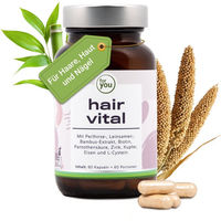 Produktbild von for you Hair Vital Kapseln mit Zink, Biotin und Selen, laktosefrei und glutenfrei, 60 Kapseln