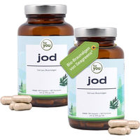 Produktbild von For You Jod Bio Kapseln mit Kelp Braunalge Doppelpack