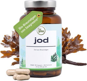 For You Jod Bio Kelp Braunalge Kapseln 180 Stück – Bild 1 von 4