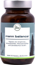 for you mann balance Kapseln für Männer bio ohne Gelatine und Zusatzstoffe – Bild 1 von 3