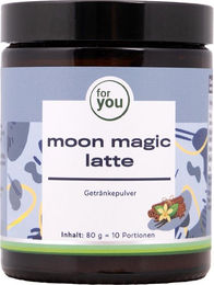 for you moon magic latte Pulver vegan zuckerfrei ohne Zusatzstoffe – Bild 1 von 2