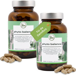 for you Phyto Balance Doppelpack Kräuter-Komplex Kapseln ohne Zusatzstoffe 120 Stück – Bild 1 von 4