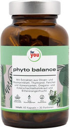 For You Phyto Balance Kräuter-Komplex Kapseln vegan ohne Zusatzstoffe 60 Stück – Bild 1 von 5