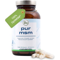 Produktbild von For You Pur MSM Kapseln vegan laktosefrei glutenfrei 180 Stück