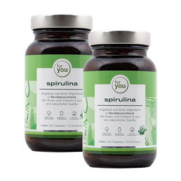 for you Spirulina Pulver vegan glutenfrei ohne Zusatzstoffe 2x250 g Doppelpack – Bild 1 von 7
