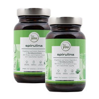 Produktbild von for you Spirulina Pulver vegan glutenfrei ohne Zusatzstoffe 2x250 g Doppelpack