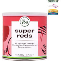 Produktbild von For You Super Reds Superfood-Mischung Pulver vegan zuckerfrei ohne Zusatzstoffe