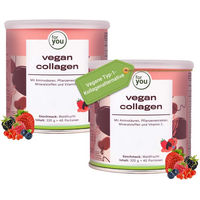 Produktbild von For You Vegan Collagen Booster Waldfrucht Pulver Doppelpack vegan zuckerfrei glutenfrei laktosefrei