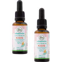 Produktbild von for you Vitamin A, E, D3 & K2 Kids Tropfen Doppelpack ohne Zusatzstoffe
