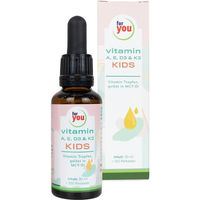 Produktbild von for you Vitamin A, E, D3 & K2 Tropfen für Kinder und Erwachsene zuckerfrei und ohne Zusatzstoffe