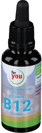 For You Vitamin B12 Tropfen vegan ohne Zusatzstoffe 30 ml – Bild 1 von 2