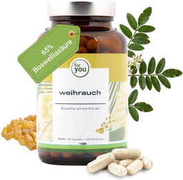 For You Weihrauch Boswellia Kapseln ohne Zusatzstoffe 120 Stück – Bild 1 von 4
