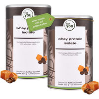 Produktbild von for you Whey Protein Isolat Doppelpack Pulver laktosefrei glutenfrei zuckerfrei