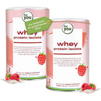 Produktbild von for you Whey Protein Isolat Doppelpack Pulver laktosefrei glutenfrei zuckerfrei