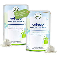 Produktbild von for you Whey Protein Isolat Doppelpack Pulver laktosefrei glutenfrei zuckerfrei