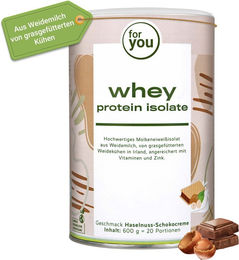 for you Whey Protein Isolat Pulver laktosefrei glutenfrei zuckerfrei – Bild 1 von 3