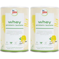 Produktbild von for you Whey Protein Isolat Vanille-Zitronenquark Pulver laktosefrei und glutenfrei 600 g