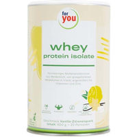 Produktbild von for you Whey Protein Isolat Vanille-Zitronenquark Pulver laktosefrei und glutenfrei 600 g