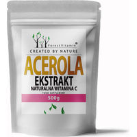 Produktbild von Forest Vitamin Acerola Pulver 500g - Natürliches Vitamin C aus Acerola und Hagebutte - Vegan, zuckerfrei und ohne Zusatzstoffe