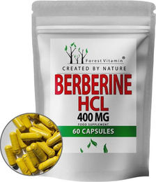 Forest Vitamin Berberin HCl 400 mg Kapseln mit pflanzlichem Wurzelextrakt 60 Stück – Bild 1 von 2