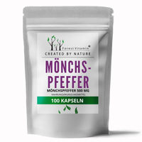 Produktbild von Forest Vitamin Mönchspfecher Vitex Agnus Castus Extrakt 500 mg Kapseln 100 Stück hochdosiert zuckerfrei glutenfrei ohne Zusatzstoffe