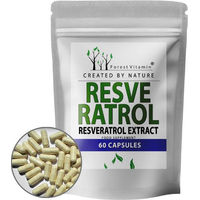 Produktbild von Forest Vitamin Resveratrol 100 mg mit 98% Trans-Resveratrol Extrakt Kapseln 60 Stück