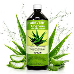 Forever Aloe Vera Gel ForeverFit Barbadensis Miller Blattgel unverdünnt 1000 ml vegan zuckerfrei glutenfrei laktosefrei – Bild 1 von 6