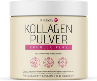 Forever25 Kollagen Pulver mit Typ I, Typ II und Typ III Kollagen 1000 mg – Bild 1 von 1